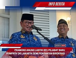 PRAMONO ANUNG LANTIK 891 PEJABAT BARU PEMPROV DKI JAKARTA DEMI PENGUATAN BIROKRASI