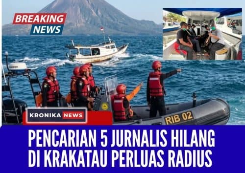 Pencarian 5 Jurnalis Hilang di Krakatau Perluas Radius-Kronikanews