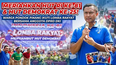 Meriahkan Hut Ri Ke-81 Dan Hut Partai Demokrat Ke-25, Warga Pondok Pinang Antusias Ikuti Lomba Rakyat Bersama Anggota Dprd Dki | KronikaNews