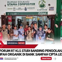 Forum RT KLS Studi Banding Pengolahan Sampah Organik di Bank Sampah Cipta Lestari   