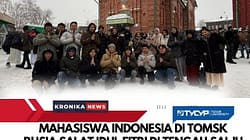 Mahasiswa Indonesia di Tomsk Rusia Salat Idul Fitri di Tengah Salju