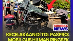 Kecelakaan di Tol Paspro Mobil Gus Hilman Ringsek | KronikaNews.Com