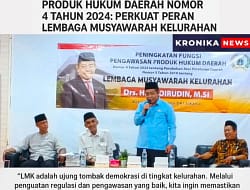 PENINGKATAN PENGAWASAN PRODUK HUKUM DAERAH NOMOR 4 TAHUN 2024: PERKUATAN PERAN LEMBAGA MUSYAWARAH KELURAHAN