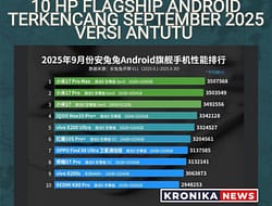 XIAOMI 17 SERIES DOMINASI DAFTAR 10 HP FLAGSHIP ANDROID TERKENCANG SEPTEMBER 2025 VERSI ANTUTU