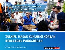 ZULKIFLI HASAN KUNJUNGI KORBAN KEBAKARAN PANGADEGAN: “SOLIDARITAS ADALAH KEKUATAN UTAMA