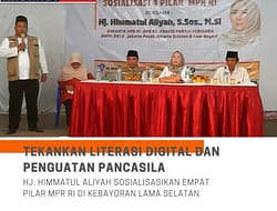 HJ. HIMMATUL ALIYAH SOSIALISASIKAN EMPAT PILAR MPR RI DI KEBAYORAN LAMA SELATAN  : TEKANKAN LITERASI DIGITAL DAN PENGUATAN PANCASILA