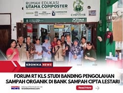 Forum RT KLS Studi Banding Pengolahan Sampah Organik di Bank Sampah Cipta Lestari   