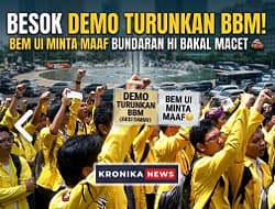 Demo Turunkan BBM Besok, BEM UI Minta Maaf Bundaran HI Bakal Macet