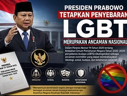 PRABOWO MASUKKAN PENYEBARAN BUDAYA LGBTQ SEBAGAI ANCAMAN NONMILITER DALAM PERPRES PERTAHANAN NEGARA