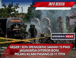GEGER ! SDN SRENGSENG SAWAH 15 PAGI JAGAKARSA DITEROR BOM, PELAKU KLAIM PASANG DI 11 TITIK