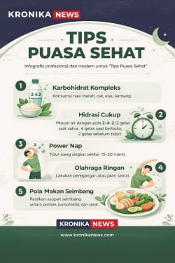 Kronikanews | TIPS PUASA SEHAT AGAR TETAP BUGAR DAN PRODUKTIF