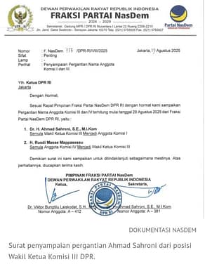 Surat Pergantian |Ahman Sahroni