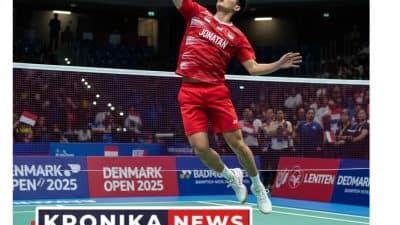 JONATAN CHRISTIE LOLOS KE PEREMPATFINAL
