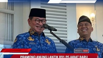 Pramono Anung Lantik 891 Pejabat Baru Pemprov DKI Jakarta demi Penguatan Birokrasi | KronikaNews