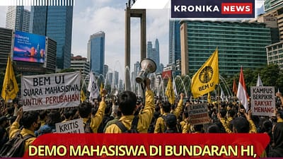 Demo Mahasiswa di Bundaran HI, Hindari Ruas Jalan Ini |KronikaNes_Ilustrasi