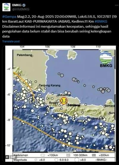 Gempa Bekasi