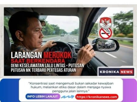 Larangan Merokok Saat Berkendara | Gambar Ilustrasi - KronikaNews
