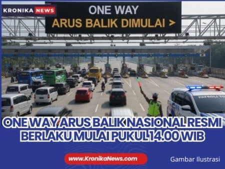 Gambar Ilustrasi - One Way Arus Balik Nasional | KronikaNews