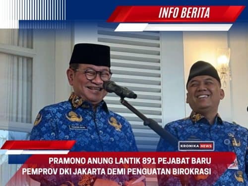 Pramono Anung Lantik 891 Pejabat Baru Pemprov DKI Jakarta demi Penguatan Birokrasi | KronikaNews