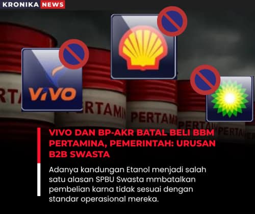 VIVO DAN BP-AKR BATAL BELI BBM PERTAMINA