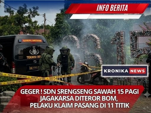 GEGER ! SDN SRENGSENG SAWAH 15 PAGI JAGAKARSA DITEROR BOM, PELAKU KLAIM PASANG DI 11 TITIK