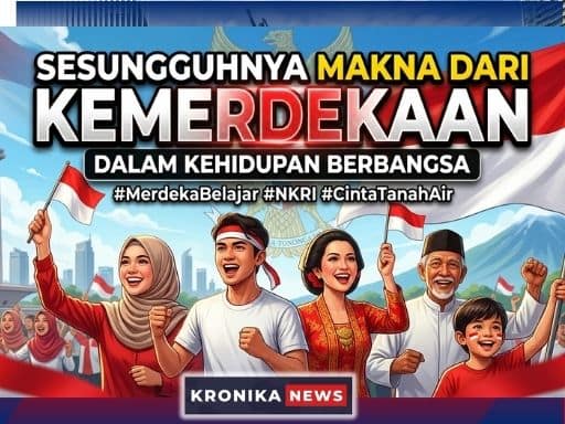 Sesungguhnya Makna dari Kemerdekaan dalam Kehidupan Berbangsa | Gambar Ilustrasi-KronikaNews