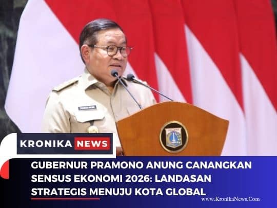 Gubernur Pramono Anung Canangkan Sensus Ekonomi 2026 Landasan Strategis Menuju Kota Global
