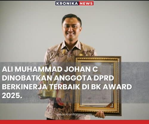 ALI MUHAMMAD JOHAN C DINOBATKAN ANGGOTA DPRD BERKINERJA TERBAIK DI BK ...